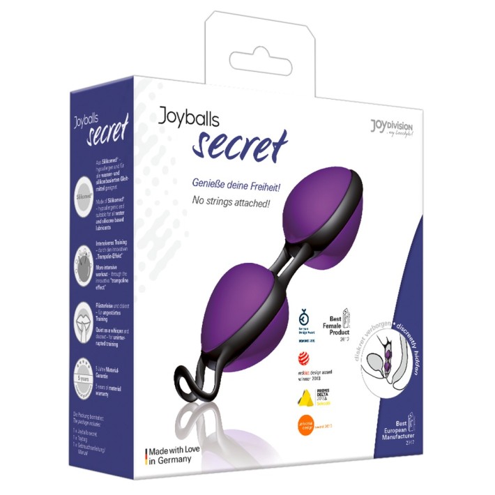 Bile Vaginale Joyballs Secret - Mov Cu Negru