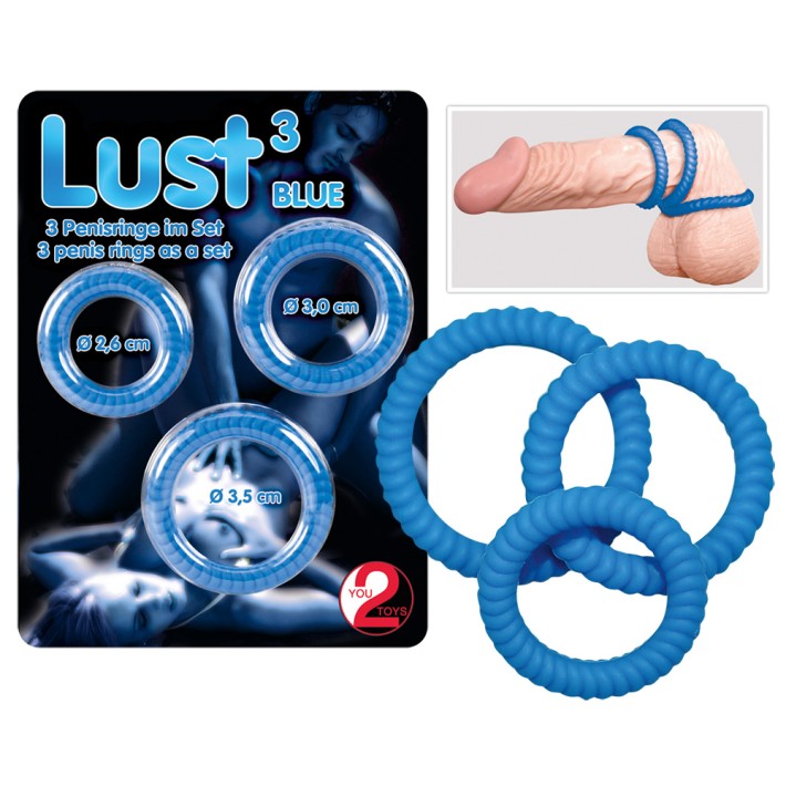 Set 3 Inele Pentru Penis Lust Cock Ring