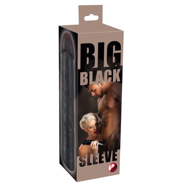 Extensie/manson Penis Big Black, Negru, 22 Cm