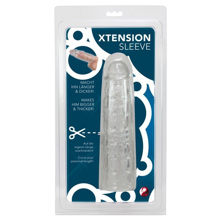 Extensie/manson Penis Xtension Sleeve, Transparent, 22 Cm