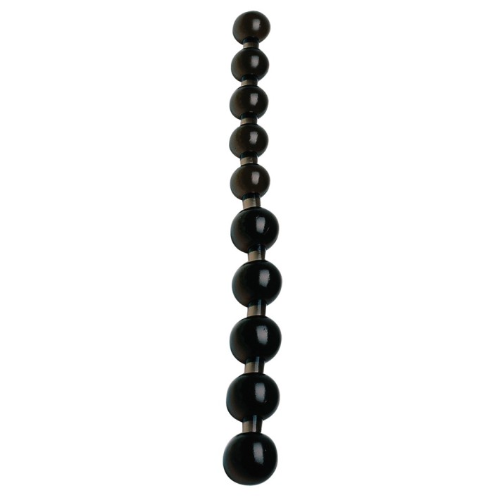 Bile Anale Pearls, Negru, 27 Cm