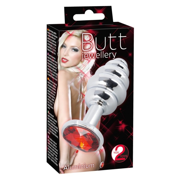 Dop Anal Cu Striatii Butt Jewellery