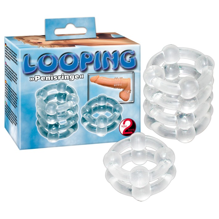 Set 2 Inele Penis, Transparent