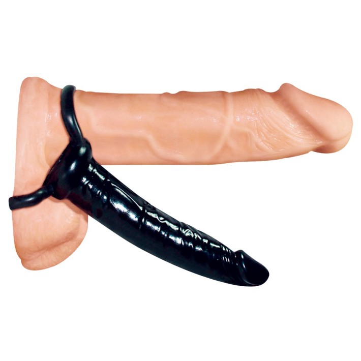 Strap-on Anal Pentru Barbati, Negru, 16 Cm
