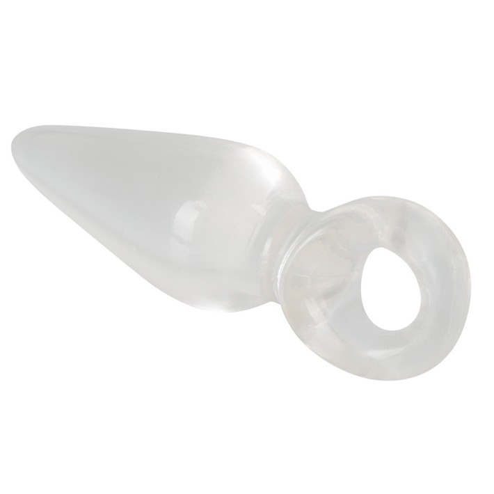 Dop Anal Cu Inel, Transparent, 9.5 Cm