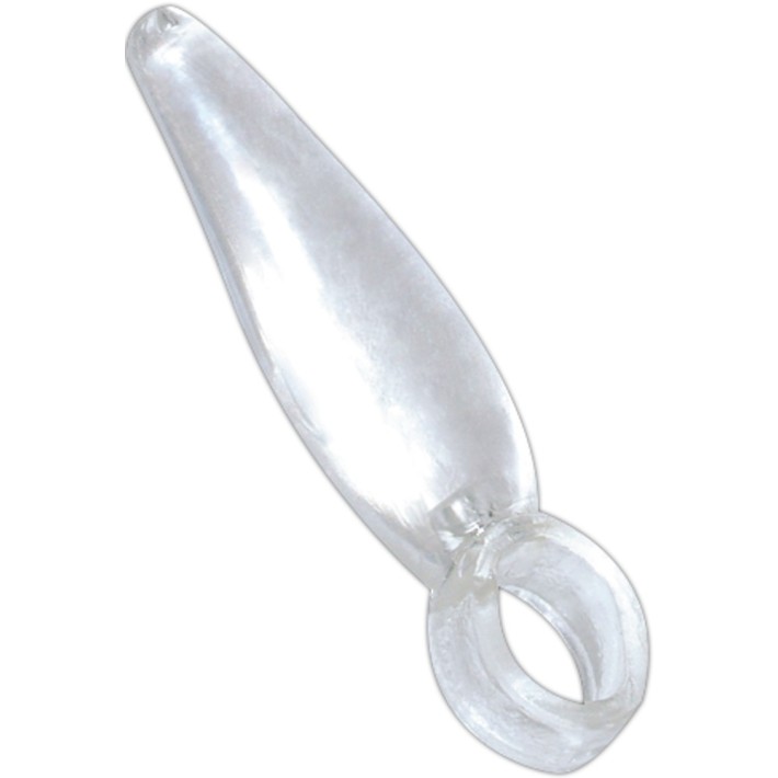 Dop Anal Cu Inel, Transparent, 7 Cm