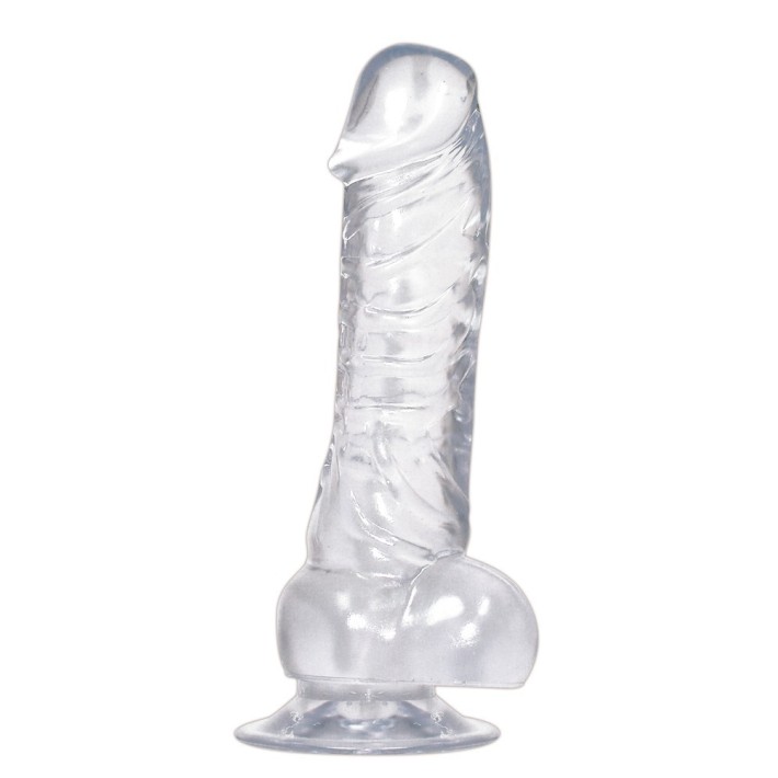 Dildo Clasic Crystal Clear, 18 Cm