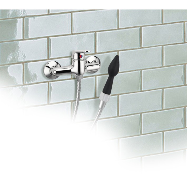 Irigator Anal Douche Rear Splash, Negru, 16 Cm