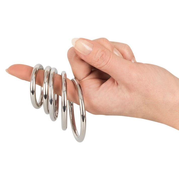 Set 5 Inele Metalice Pentru Penis