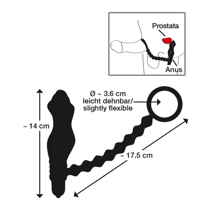 Inel Penis Cu Stimulator Pentru Prostata Double Devotion