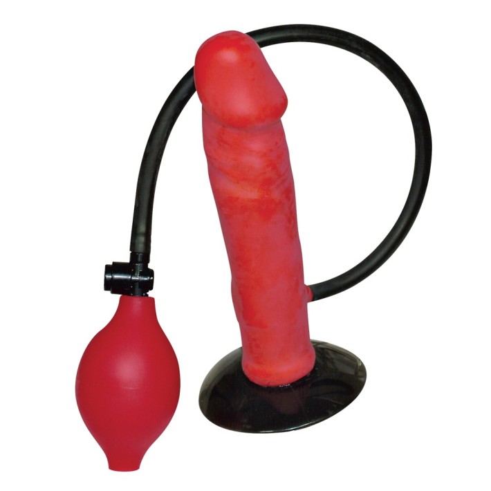 Vibrator Gonflabil Red Balloon, Rosu, 16.5 Cm
