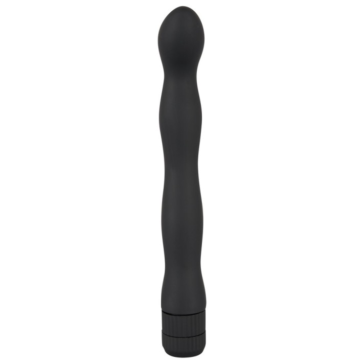 Vibrator Anal Lover, Negru, 18 Cm