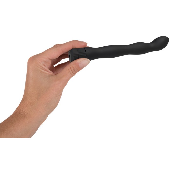 Vibrator Anal Lover, Negru, 18 Cm
