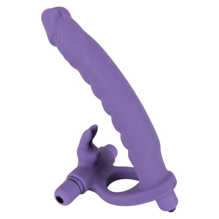 Stimulent Anal Cu Vibratii Silicone Strap-on, Mov, 17 Cm