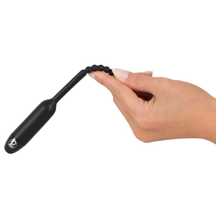 Dilatator Cu Vibratii / Vibrator Pentru Stimulare Uretrala (barbati) Pearl, Negru, 19 Cm