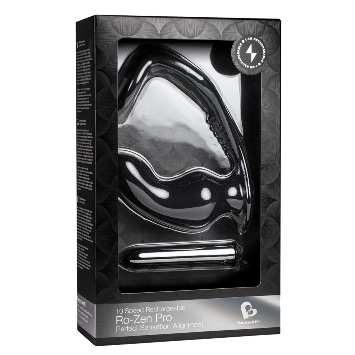 Vibrator Anal Ro-zen Pro 10 Viteze, Negru, 12.5 Cm