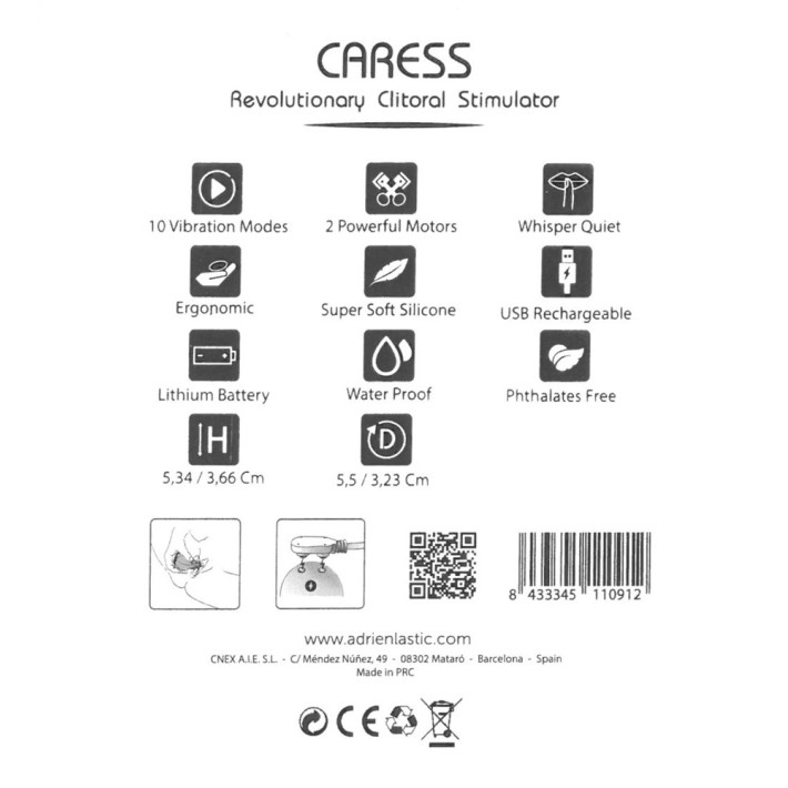 Vibrator Clitoridian Caress, Roz