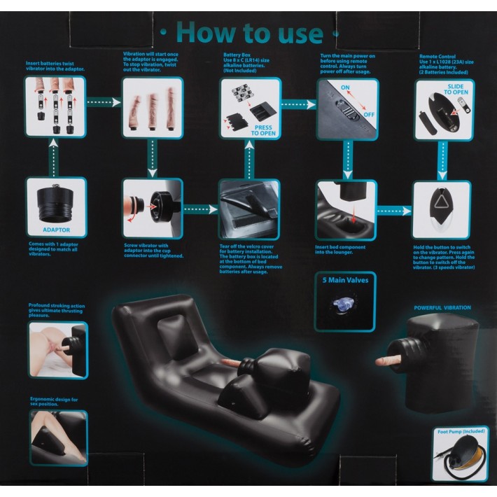 Masina De Sex Dark Magic Gonflabila Rosu-negru