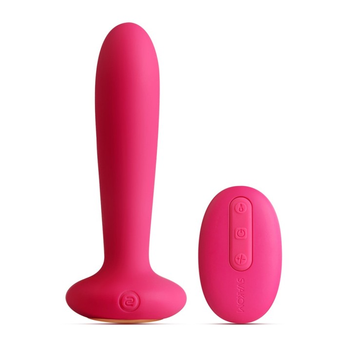 Dop Anal Unisex Cu Vibratii Si Incalzire Primo, Rosu, 12 Cm