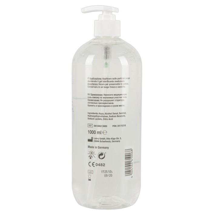 Lubrifiant Medical Pe Baza De Apa Just Glide, 1000 Ml (1 Litru)