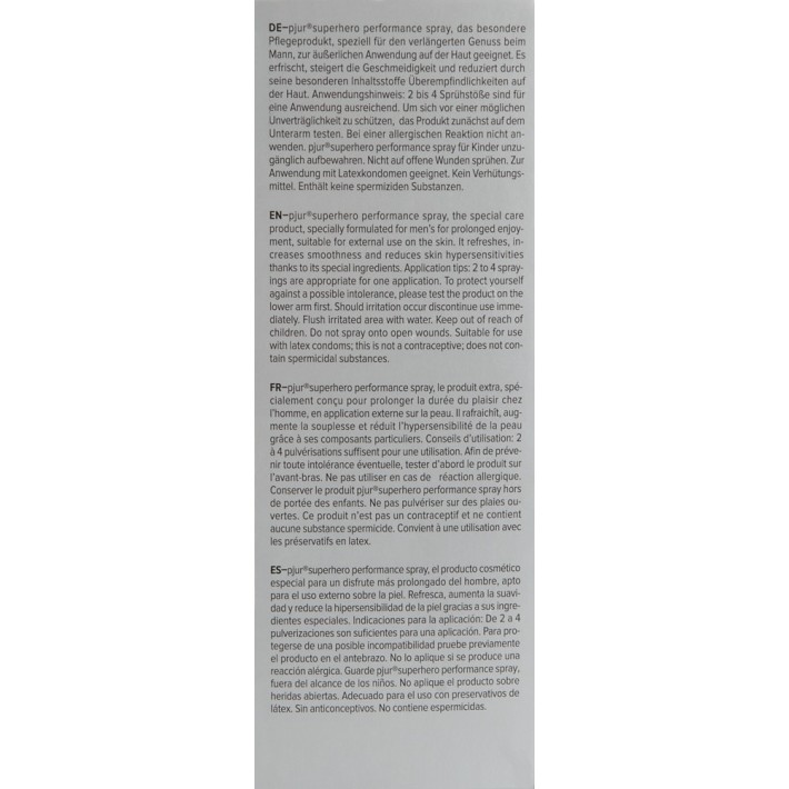 Spray Lubrifiant Pentru Intarzierea Ejacularii Superhero, 20 Ml