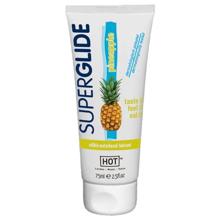 Lubrifiant Comestibil Pe Baza De Apa Superglide, Cu Aroma De Ananas, 75 Ml