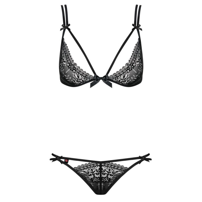 Set Chilotei Si Sutien Intensa Negru - S/m
