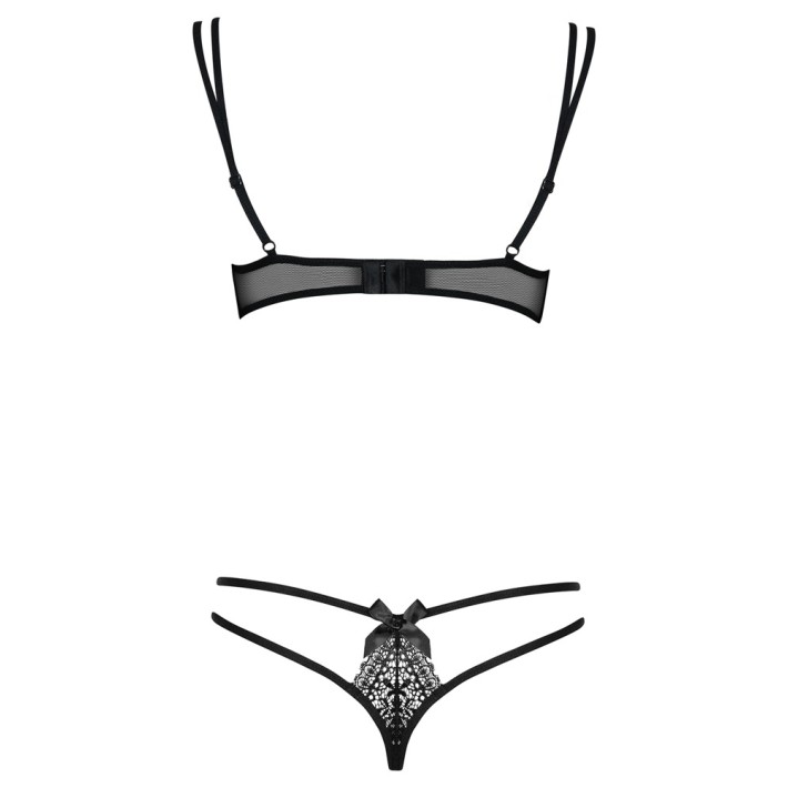 Set Chilotei Si Sutien Intensa Negru - S/m