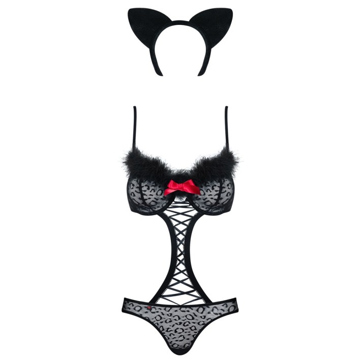 Costum Pisicuta Sexy, Negru, L/xl