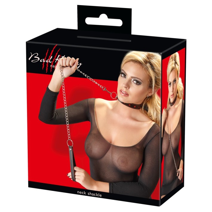 Set Lesa Si Zgarda Sexy, Negru + Rosu