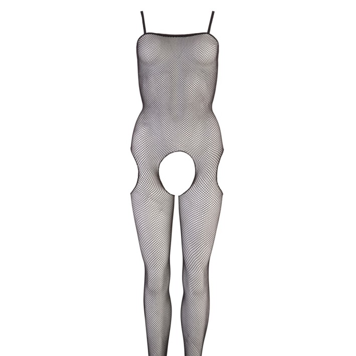 Catsuit Decupat Tip Plasa, Negru, L/xl