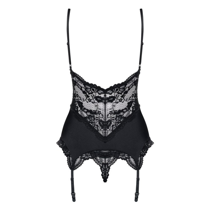 Set Corset Dantela Si Chilotei String L/xl, S-m