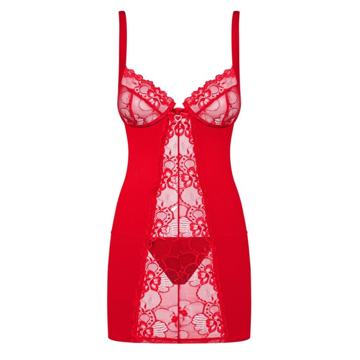 Babydoll Sexy Si Chilotei String  Heartina 2xl, L/xl, S-m