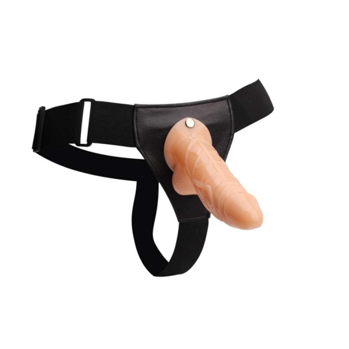 Strap-on Hollow Cock, Natural, 19 Cm
