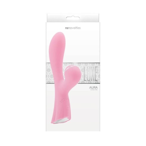 vibrator, Vibrator Special Luxe Aura, Roz, 19.5 Cm, pasiune.ro