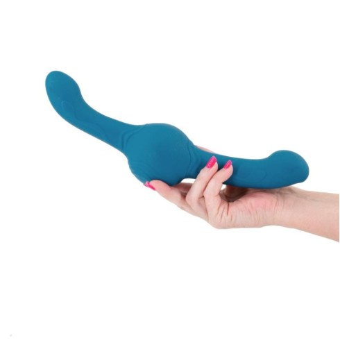 fun, Vibrator Special Extra Puternic Cu Functie Rotatie Revolution Tsunami, Albastru, 30 Cm, pasiune.ro