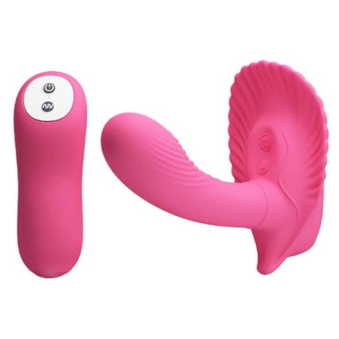 pretty, Vibrator Fantezie Shell Stimulator Cu Telecomanda Wireless, pasiune.ro