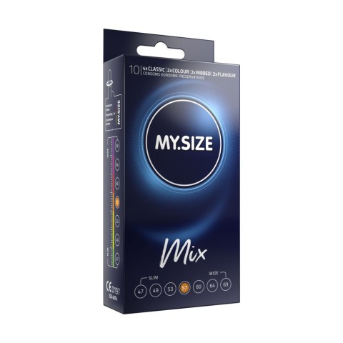My Size pro, Mix Prezervative My Size, 57 Mm, 10 Buc, pasiune.ro
