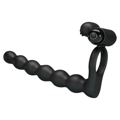 Inel Penis Cu Vibratii/strap-on Pentru Barbati Hercules Penis Sheath Iii, Negru, 15 Cm