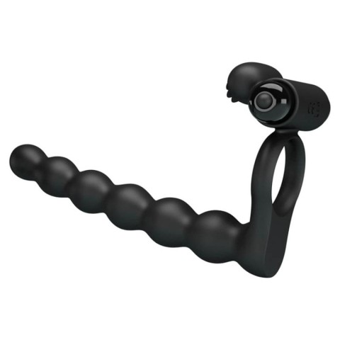 Vibratoare Anale, Inel Penis Cu Vibratii/strap-on Pentru Barbati Hercules Penis Sheath Iii, Negru, 15 Cm, pasiune.ro
