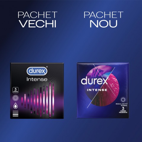 Prezervative, Prezervative Durex Intense Orgasmic, 3 Bucati, pasiune.ro