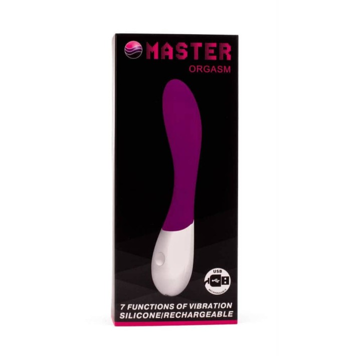 Vibrator Master Orgasm, Violet, 21 Cm 2