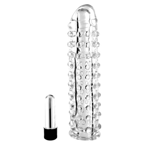 Mansoane penis, Manson Penis Cu Vibratii, Transparent, 17 Cm, pasiune.ro