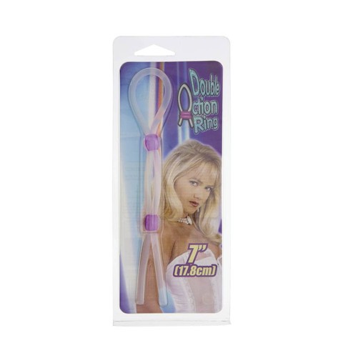 Inele penis, Inel Dublu Pentru Penis, Reglabil, Lavender, pasiune.ro