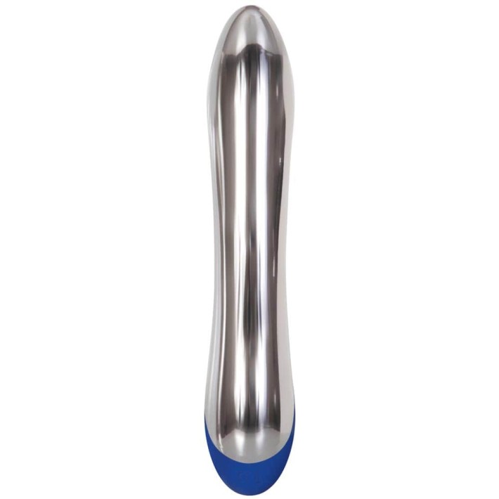 Vibrator Bunny Bright, Metalic+albastru, 19 Cm