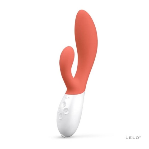 LELO, Vibrator Rabbit Ina 3, Coral, 20 Cm, pasiune.ro