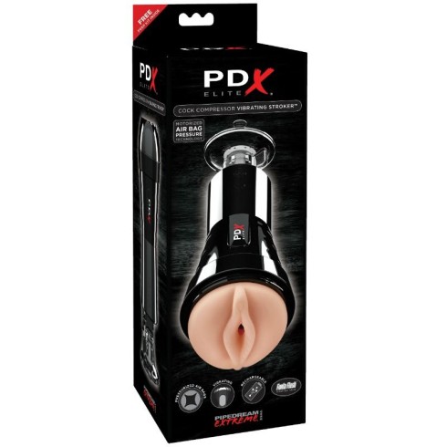 masturbator, Masturbator Cock Compressor Vibrating Stroker, pasiune.ro