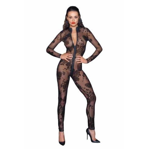 salopeta, Salopetă Lungă Din Tul Cu Fermoar- Zipper - Xl, pasiune.ro