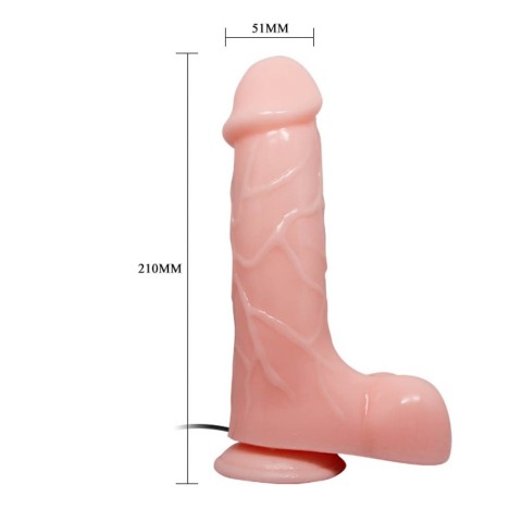 Debra, Vibrator Realistic Cu Ventuza, Natural, 21 Cm, pasiune.ro