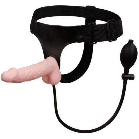 Strap-on Gonflabil Ultra Harness, Natural, 17 Cm